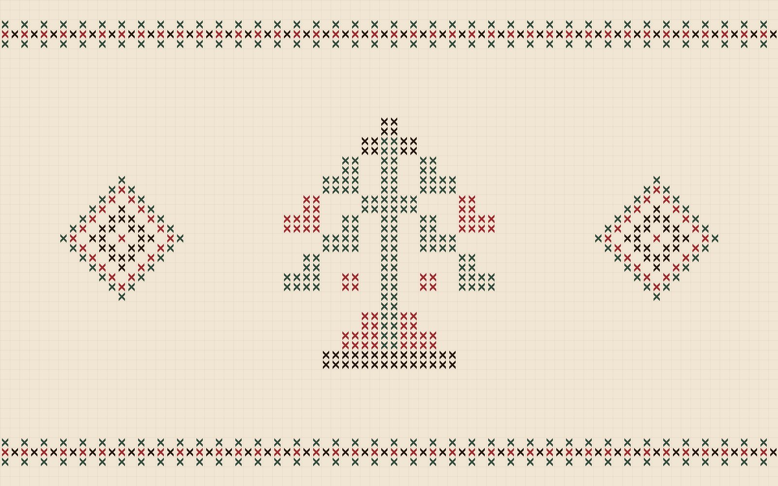 Ilustracija u stilu hercegovačkog veza